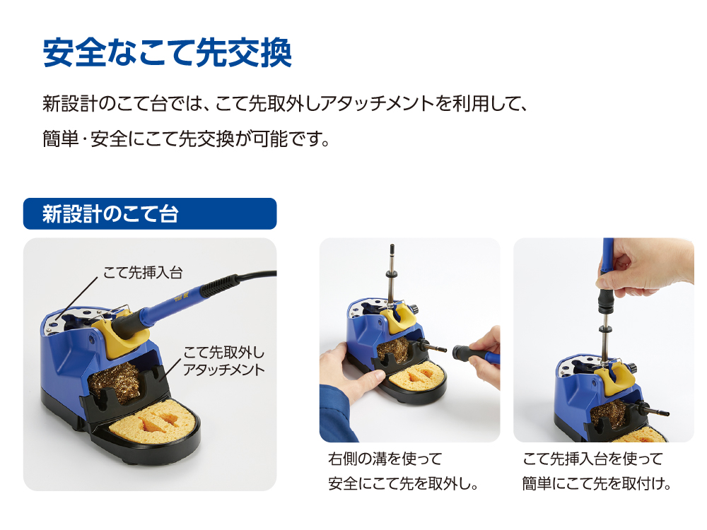 白光(HAKKO) こて台 2本差し FX-8801/FX8805用 FH801-81-